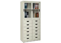 十二抽玻璃移門(mén)柜STW-019