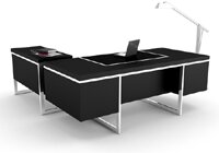 現(xiàn)代實(shí)木大班桌DBC-032